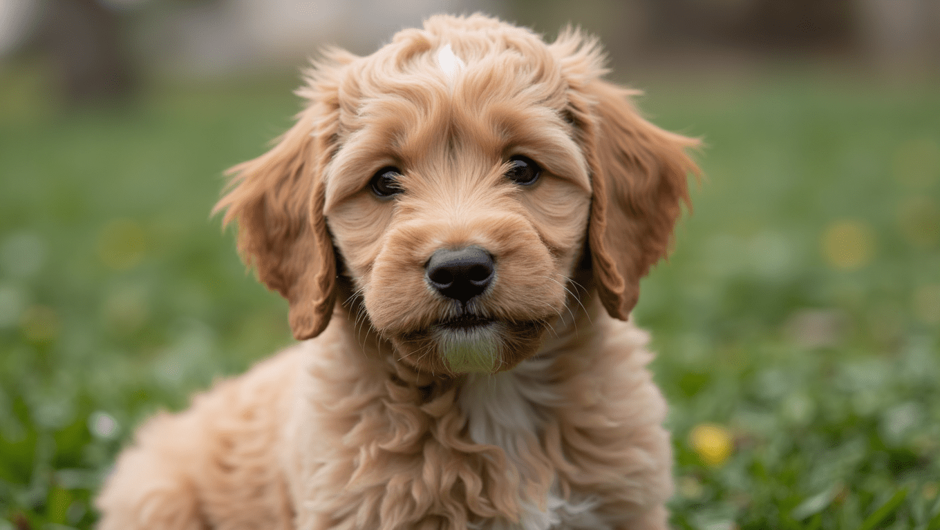 Adorable cockapoo puppies sitting together, illustrating growth stages and care tips in a comprehensive guide